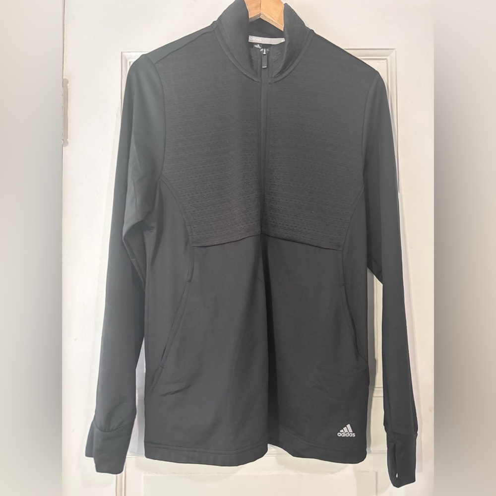 adidas Black Quarter-Zip Pullover Hoodie